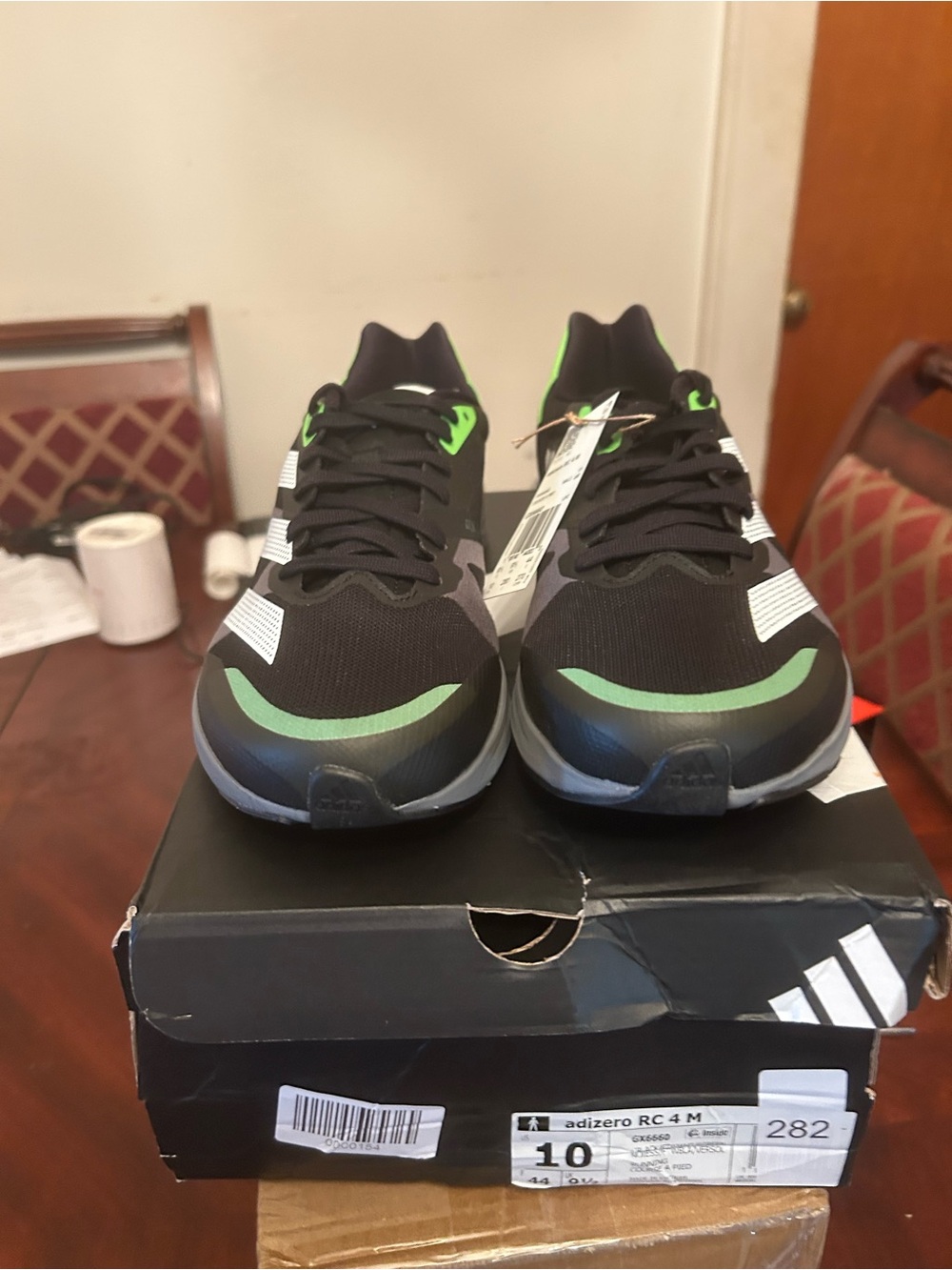 adidas Men’s Black & Green Sneakers